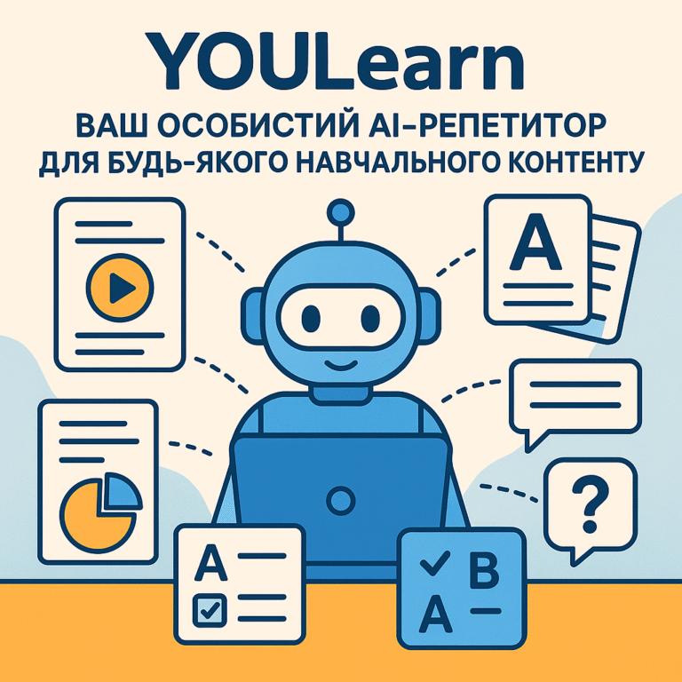 YouLearn — ваш особистий AI-репетитор для будь-якого навчального контенту