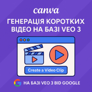 Canva запускає генерацію коротких відео на базі Veo 3 від Google