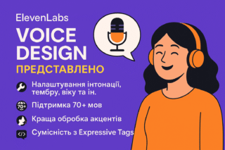 ElevenLabs представила Voice Design v3 (альфа) – революцію у створенні голосів