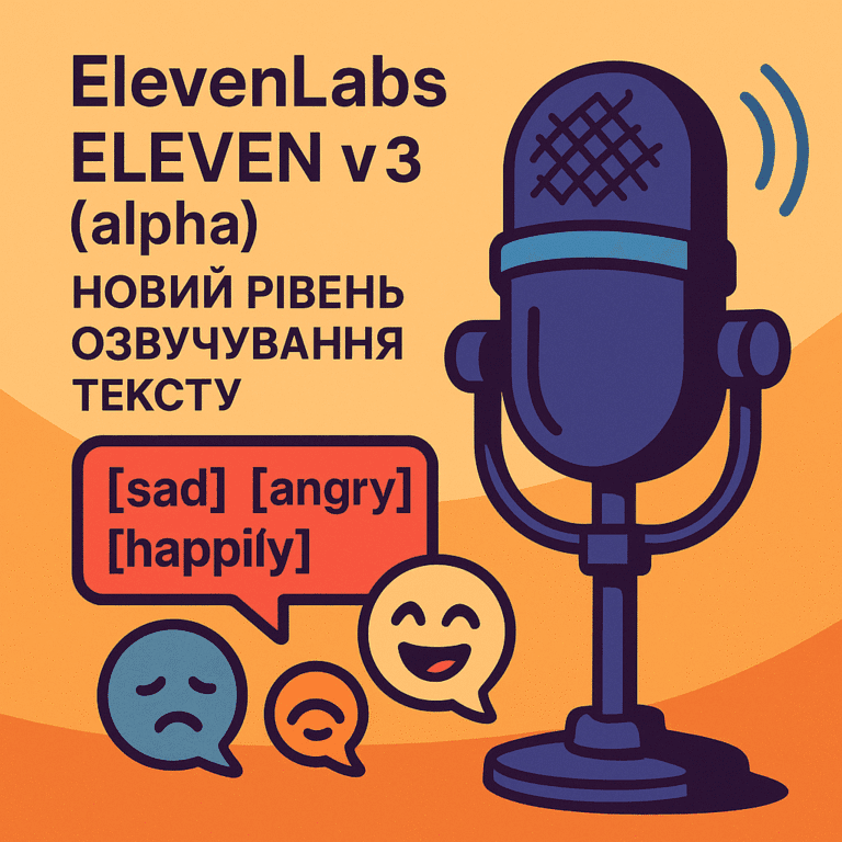 ElevenLabs запустила Eleven v3 (alpha) новий рівень озвучування тексту
