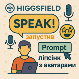 Higgsfield запустив новий сервіс Speak! — експрес-ліпсінк з аватарками