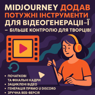 Midjourney розширює можливості відеогенерації — більше контролю та зручності