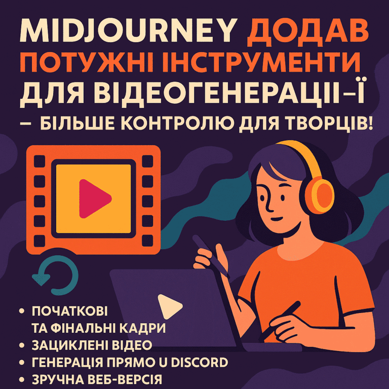 Midjourney розширює можливості відеогенерації — більше контролю та зручності