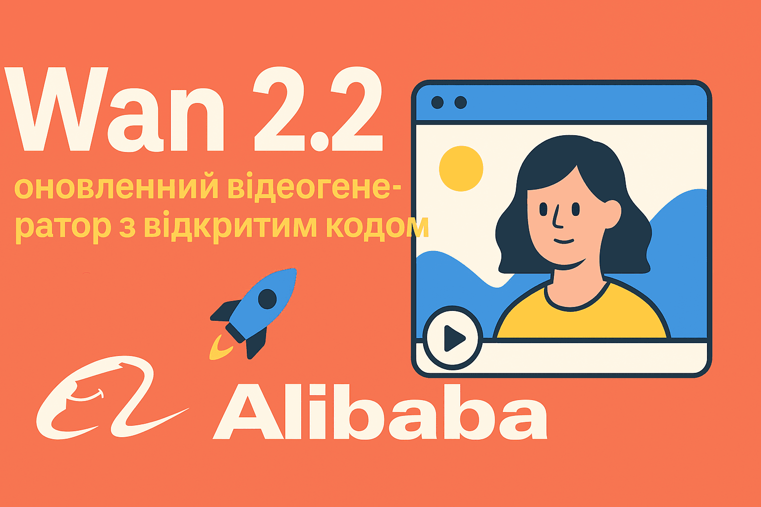 Wan 2.2 — оновлений відеогенератор з відкритим кодом від Alibaba