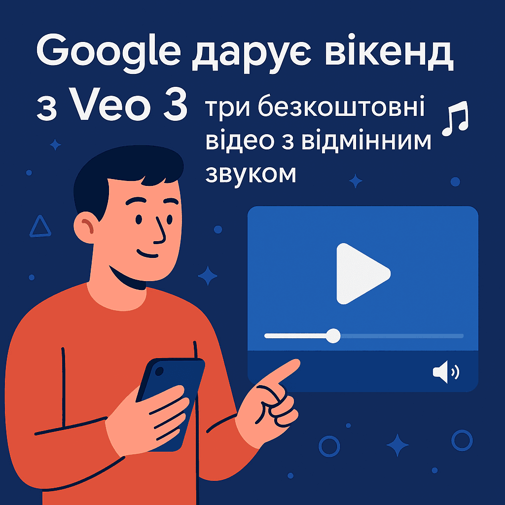 Google дарує вікенд з Veo 3: три безкоштовні відео з відмінним звуком