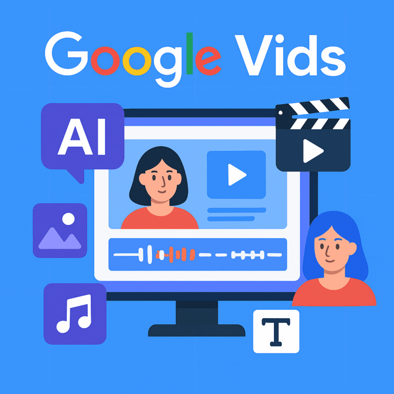 Google Vids Безкоштовний AI-редактор відео з аватарами, анімацією та шаблонами для соцмереж