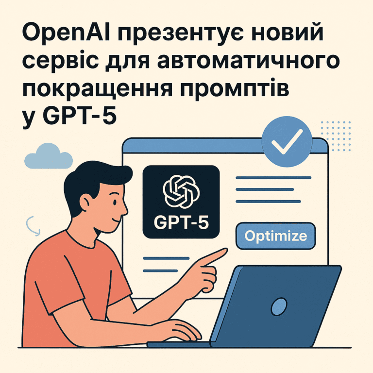 OpenAI презентує новий сервіс для автоматичного покращення промптів у GPT-5