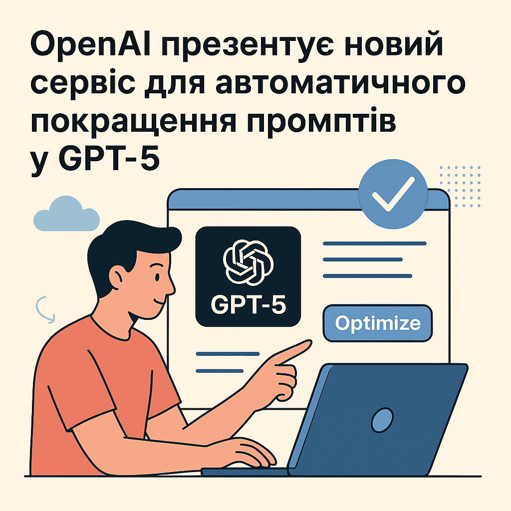 OpenAI презентує новий сервіс для автоматичного покращення промптів у GPT-5