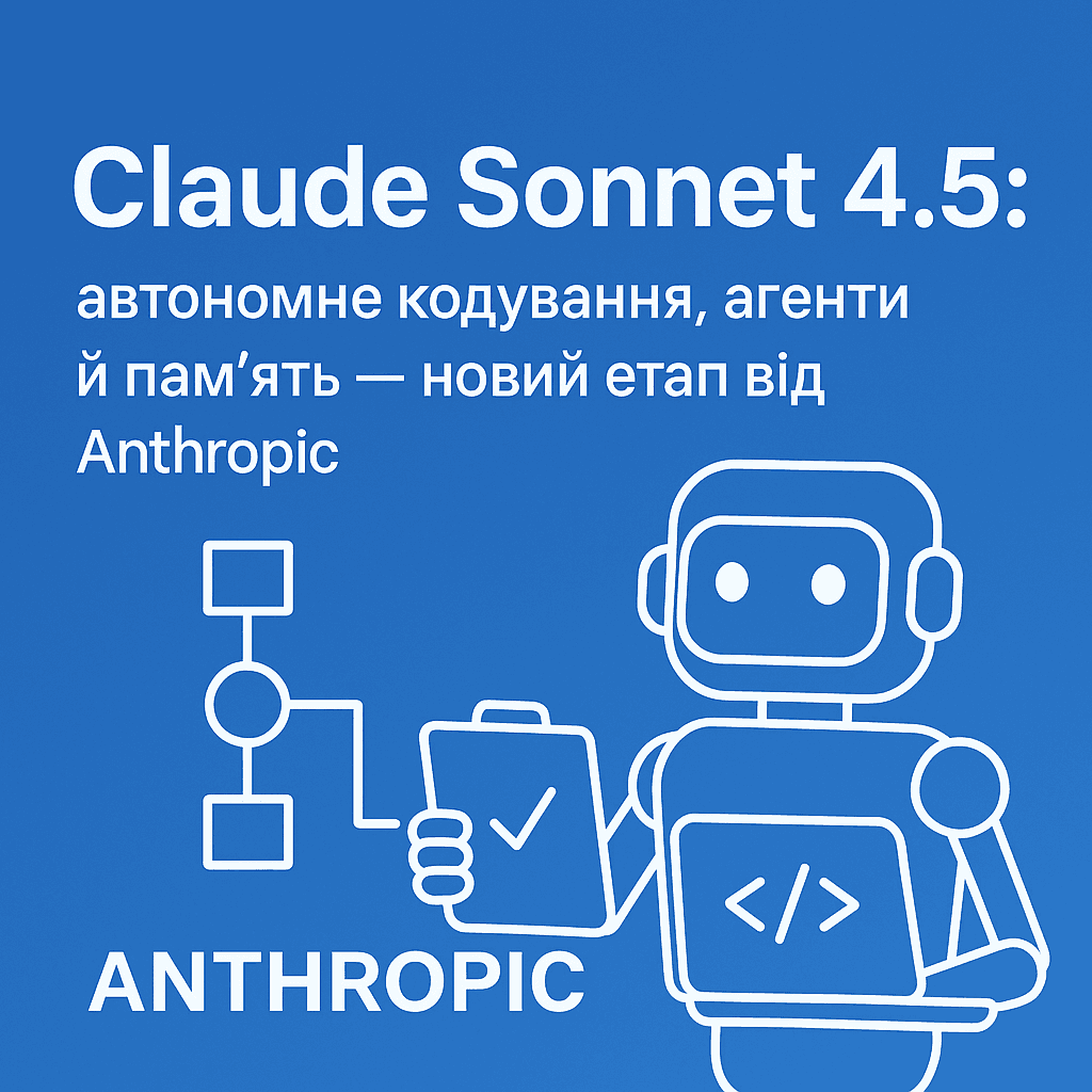 Anthropic нещодавно представила Claude Sonnet 4.5