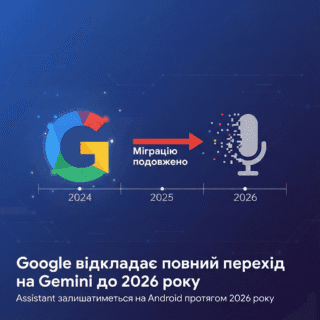 Google відкладає повну заміну Assistant на Gemini до 2026 року