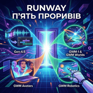 Runway відкриває нову еру: п’ять проривів у відео, симуляції та моделюванні світу