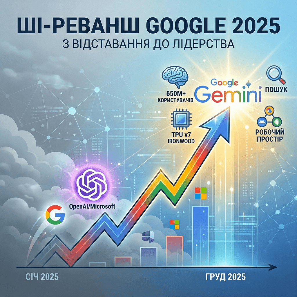 Як Google відігрався: Тріумфальне завершення 2025 року в ШІ-перегонах