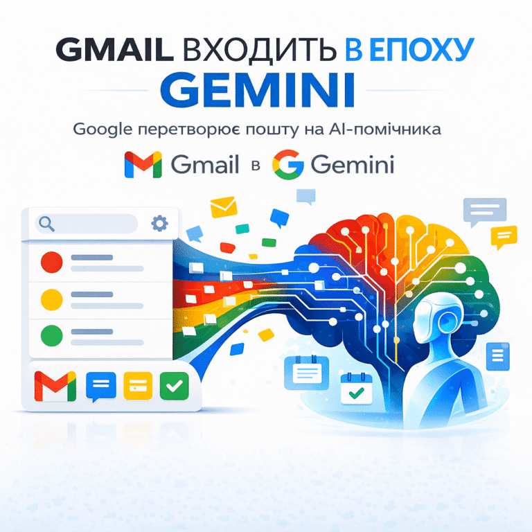 Gmail входить в епоху Gemini: Google перетворює пошту на AI-помічника