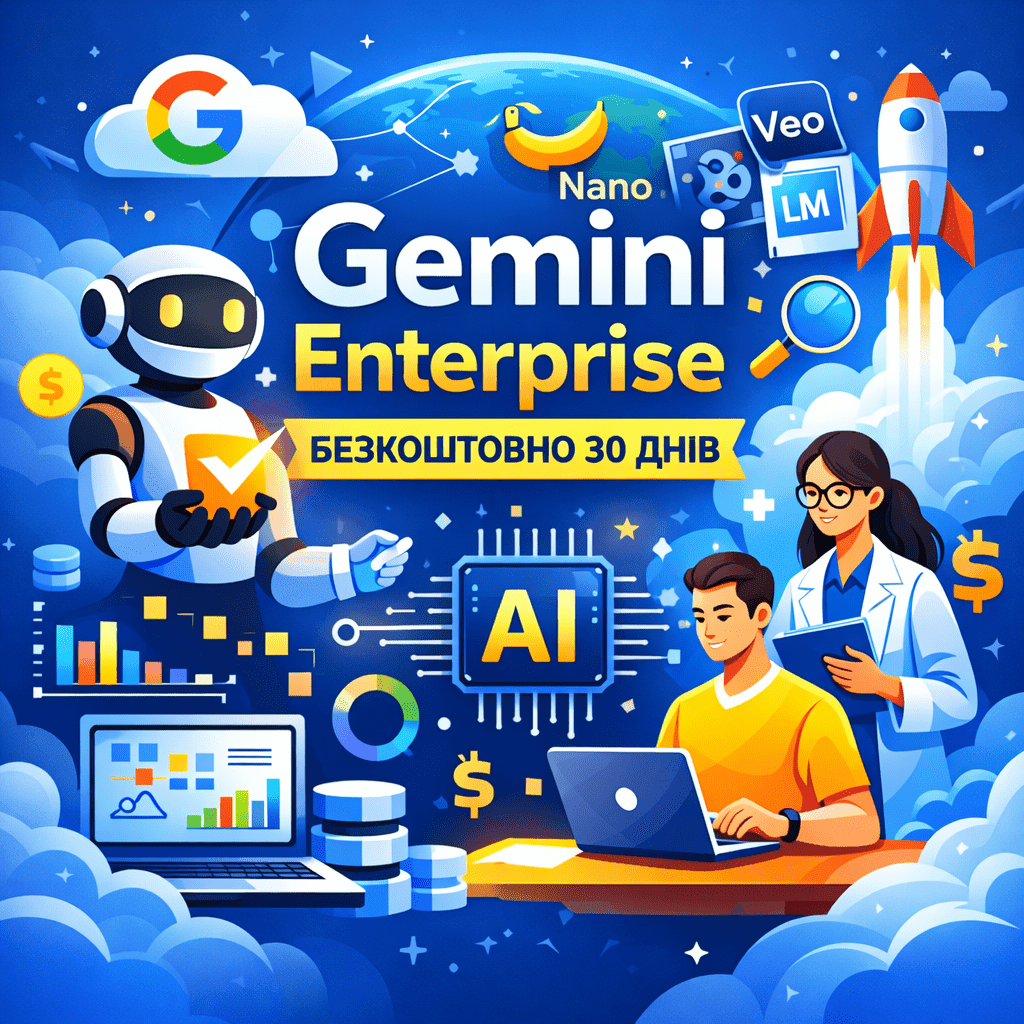 Google відкрив безкоштовний доступ до Gemini Enterprise на 30 днів