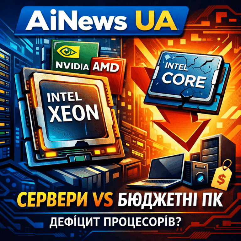 Intel Q4 2025: Дефіцит процесорів для ПК та ставка на серверні Xeon для ШІ