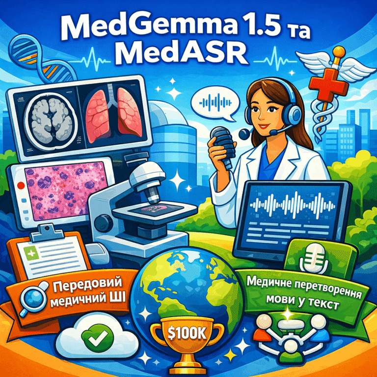 Революція в медичному ШІ: Google випускає MedGemma 1.5 та MedASR