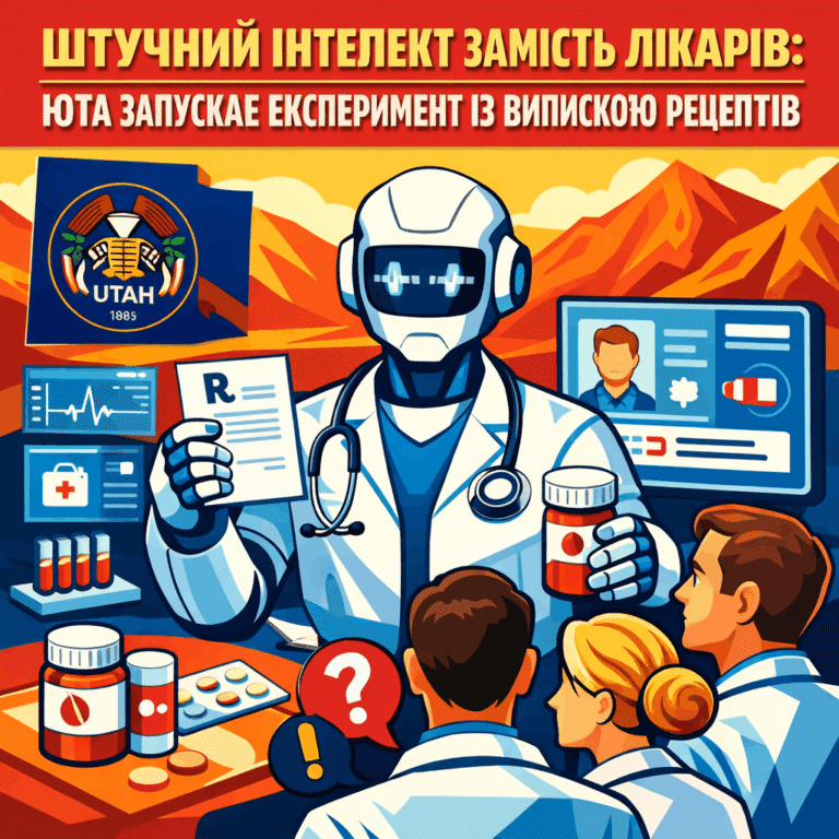 ШІ замість лікарів: Юта дозволила AI виписувати рецепти