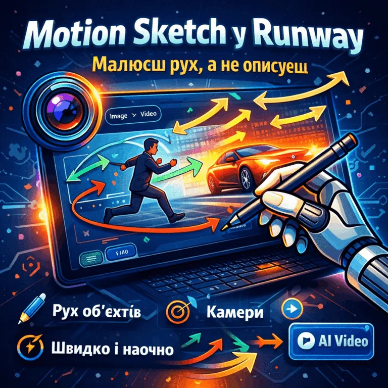 Runway Gen-4.5: Огляд функції Motion Sketch для керування відео