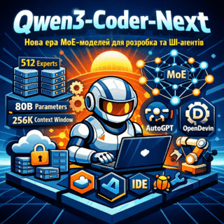 Qwen3-Coder-Next: Огляд нової MoE моделі для кодингу від Alibaba