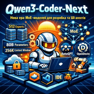Qwen3-Coder-Next: Огляд нової MoE моделі для кодингу від Alibaba