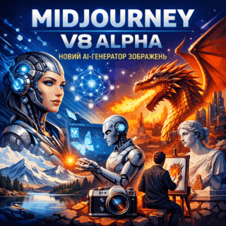 Midjourney V8 Alpha: 5x швидкість та нативна роздільна здатність 2K