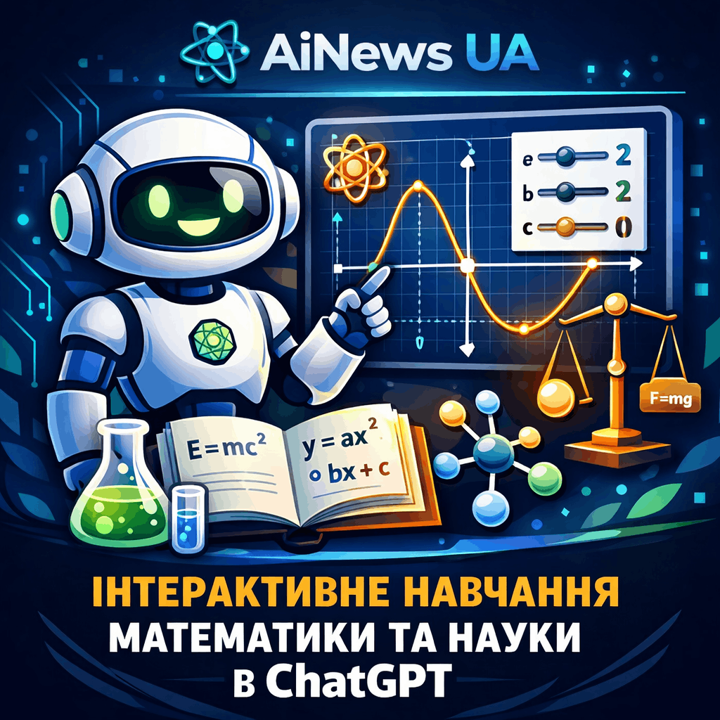 ChatGPT отримав інтерактивні пояснення для математики та науки: навчання стає візуальним