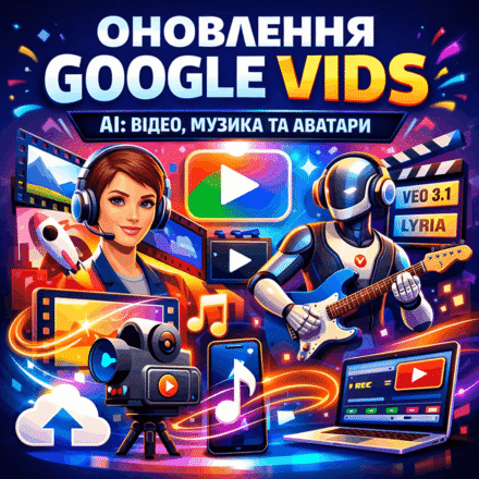 Google Vids стає потужнішим: інтеграція моделей Veo 3.1 та Lyria для створення професійного відео