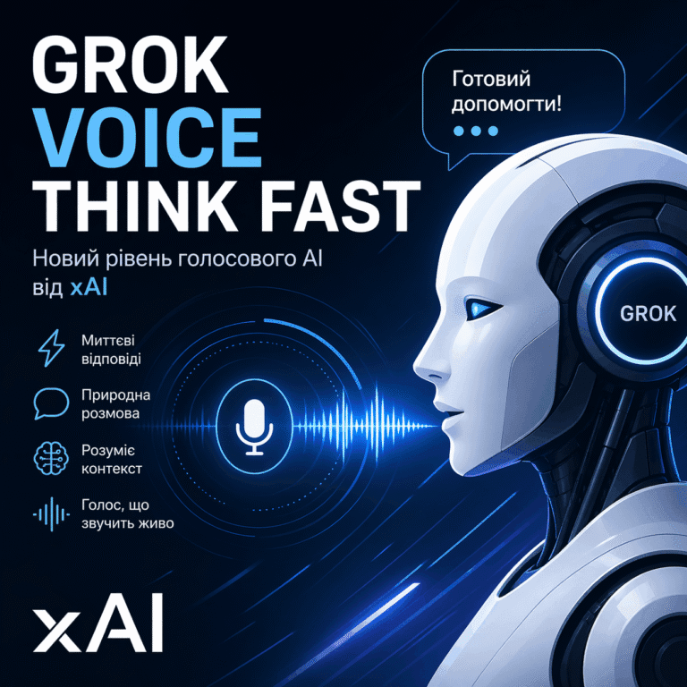 Grok Voice Think Fast: новий рівень AI-голосу від xAI
