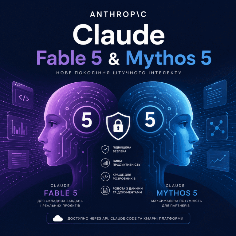 Anthropic представила Claude Fable 5 і Mythos 5: нове покоління ШІ з підвищеною безпекою