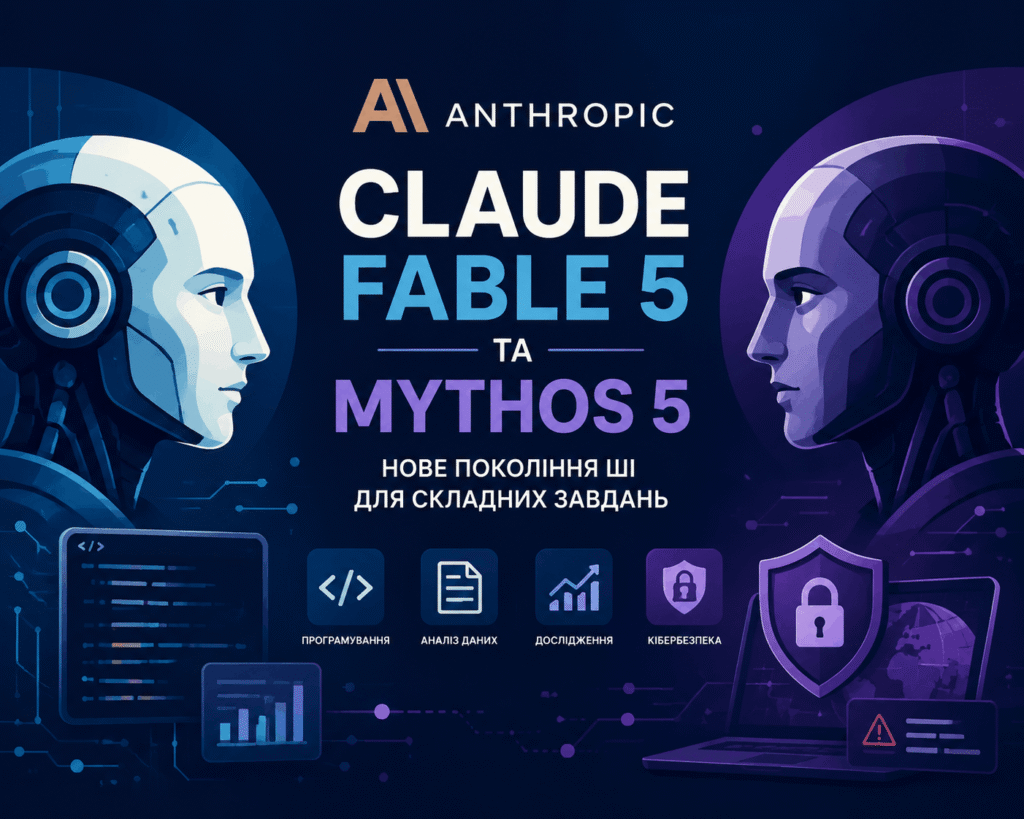 Anthropic представила Claude Fable 5 та Mythos 5