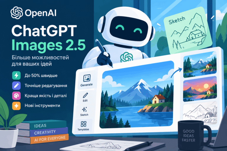 OpenAI представила ChatGPT Images 2.5: нова модель краще редагує зображення та зберігає деталі